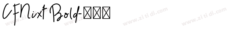 CFNixt Bold字体转换
